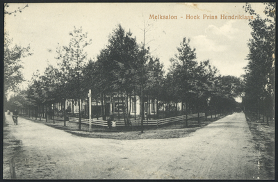 17096 Gezicht op de hoek van de Prins Hendriklaan (links) en de Spoorlaan te Bilthoven (gemeente De Bilt).